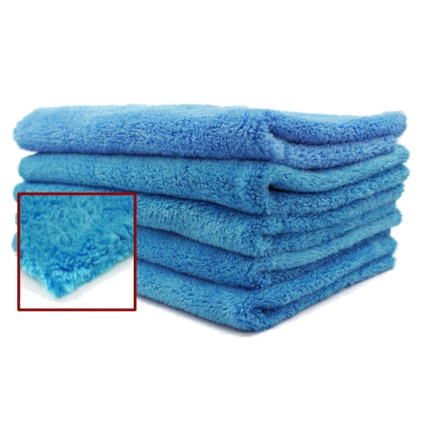 Blue Edgeless Ultra Plush Microfiber Towel