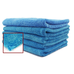 Blue Edgeless Ultra Plush Microfiber Towel